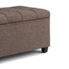 Sienna - Storage Ottoman Bench - Fawn Brown