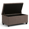 Sienna - Storage Ottoman Bench - Fawn Brown
