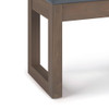 Milltown - Footstool Small Ottoman Bench - Stone Gray