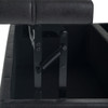 Harrison - Coffee Table Storage Ottoman - Distressed Black