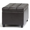 Sienna - Storage Ottoman Bench - Tanners Brown
