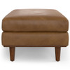 Morrison - Large Rectangular Ottoman - Caramel Brown