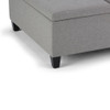 Ellis - Coffee Table Storage Ottoman - Dove Gray