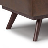 Owen - Lift Top Large Coffee Table Storage Ottoman - Distressed Chestnut Brown