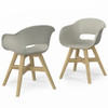 Kona - Outdoor Dining Chair In Plastic (Set of 2) - Taupe