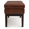 Carlson - Small Ottoman Bench - Distressed Saddle Brown
