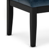 Lacey - Tufted Ottoman Bench - Distressed Dark Blue