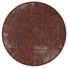 Connor - Round Coffee Table Pouf - Distressed Brown
