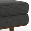 Morrison - Large Rectangular Ottoman - Charcoal Gray