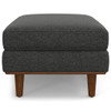 Morrison - Large Rectangular Ottoman - Charcoal Gray