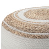 Serena - Round Braided Pouf - Natural