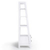 Sawhorse - Ladder Shelf With Storage - White