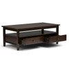 Warm Shaker - Coffee Table - Tobacco Brown