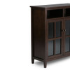Warm Shaker - Medium Storage Media Cabinet - Tobacco Brown