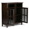 Warm Shaker - Medium Storage Media Cabinet - Tobacco Brown