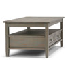 Warm Shaker - Coffee Table - Distressed Gray