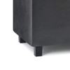 Cosmopolitan - Storage Ottoman - Distressed Black