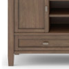 Warm Shaker - TV Media Stand Handcrafted - Rustic Natural Aged Brown