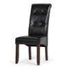 Cosmopolitan - Deluxe Tufted Parson Chair (Set of 2) - Midnight Black