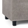 Cosmopolitan - Storage Ottoman - Distressed Gray Taupe