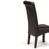 Cosmopolitan - Deluxe Tufted Parson Chair (Set of 2) - Tanners Brown