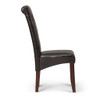 Cosmopolitan - Deluxe Tufted Parson Chair (Set of 2) - Tanners Brown