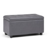 Cosmopolitan - Storage Ottoman - Stone Gray