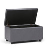 Cosmopolitan - Storage Ottoman - Stone Gray