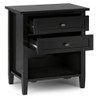Warm Shaker - Bedside Table - Black