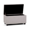 Cosmopolitan - Storage Ottoman - Cloud Gray