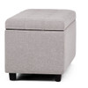 Cosmopolitan - Storage Ottoman - Cloud Gray
