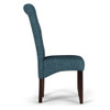 Cosmopolitan - Deluxe Tufted Parson Chair (Set of 2) - Denim Blue
