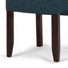 Cosmopolitan - Deluxe Tufted Parson Chair (Set of 2) - Denim Blue