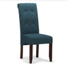 Cosmopolitan - Deluxe Tufted Parson Chair (Set of 2) - Denim Blue