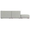 Rex - Left Sectional Sofa And Ottoman - Gray