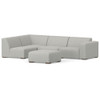 Rex - Left Sectional Sofa And Ottoman - Gray