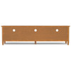 Warm Shaker - Low TV Media Stand - Light Brown