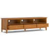 Warm Shaker - Low TV Media Stand - Light Brown