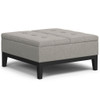 Dover - Multifunctional Lift Top Coffee Table Storage Ottoman - Gray