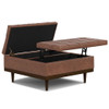 Mariah - Lift Top Table Storage Ottoman - Brown
