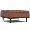 Mariah - Lift Top Table Storage Ottoman - Brown