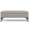Rebecca - Large Coffee Table Storage Ottoman With Lift Up Lid - Gray