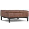 Dover - Lift Top Coffee Table Storage Ottoman - Brown