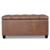 Sienna - Storage Ottoman Bench - Brown