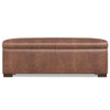 Gabbie - Rectangular Storage Ottoman - Brown