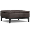 Dover - Lift Top Coffee Table Storage Ottoman - Distressed Brown