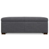 Gabbie - Rectangular Storage Ottoman - Gray