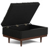 Mariah - Coffee Table Storage Ottoman - Black