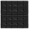 Harrison - Small Square Coffee Table Storage Ottoman - Distressed Black