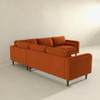 Amber - Corner Sectional Sofa - Orange